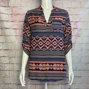RUE 21 Aztec Half Sleeve Blouse